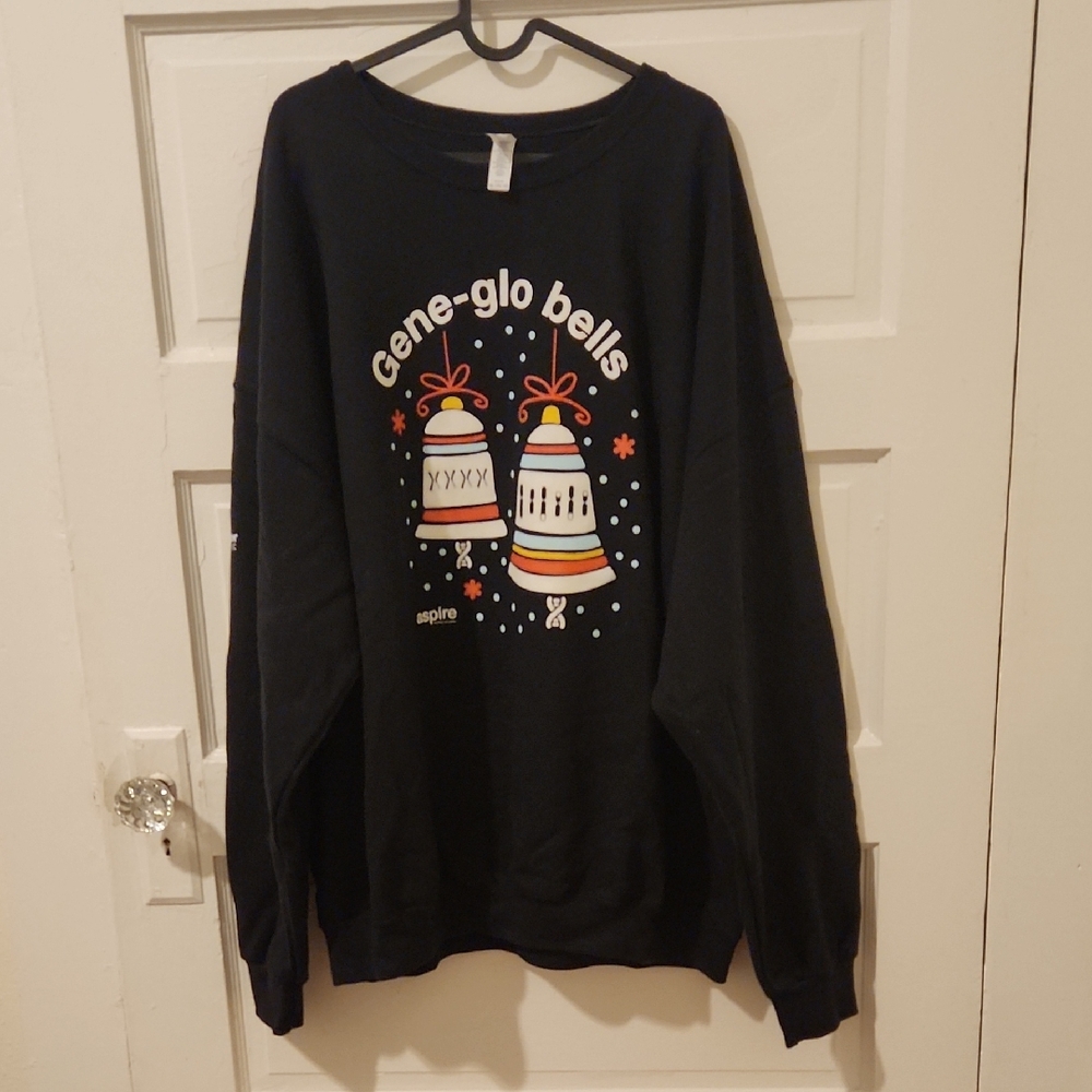 ThermoFisher Aspire Christmas Black Crewneck Sweater